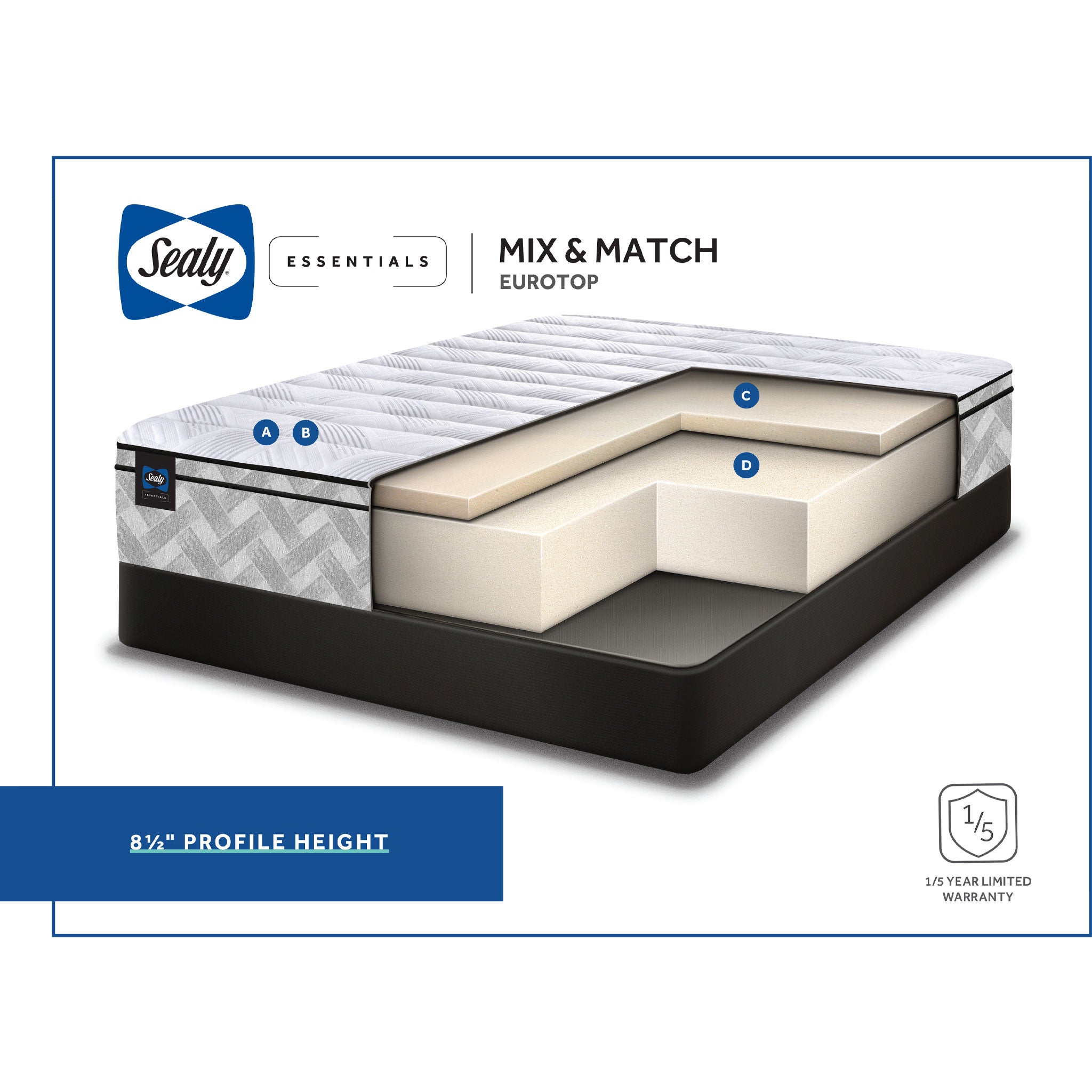 Braemore Sealy Mix & Match Essentials Mattress