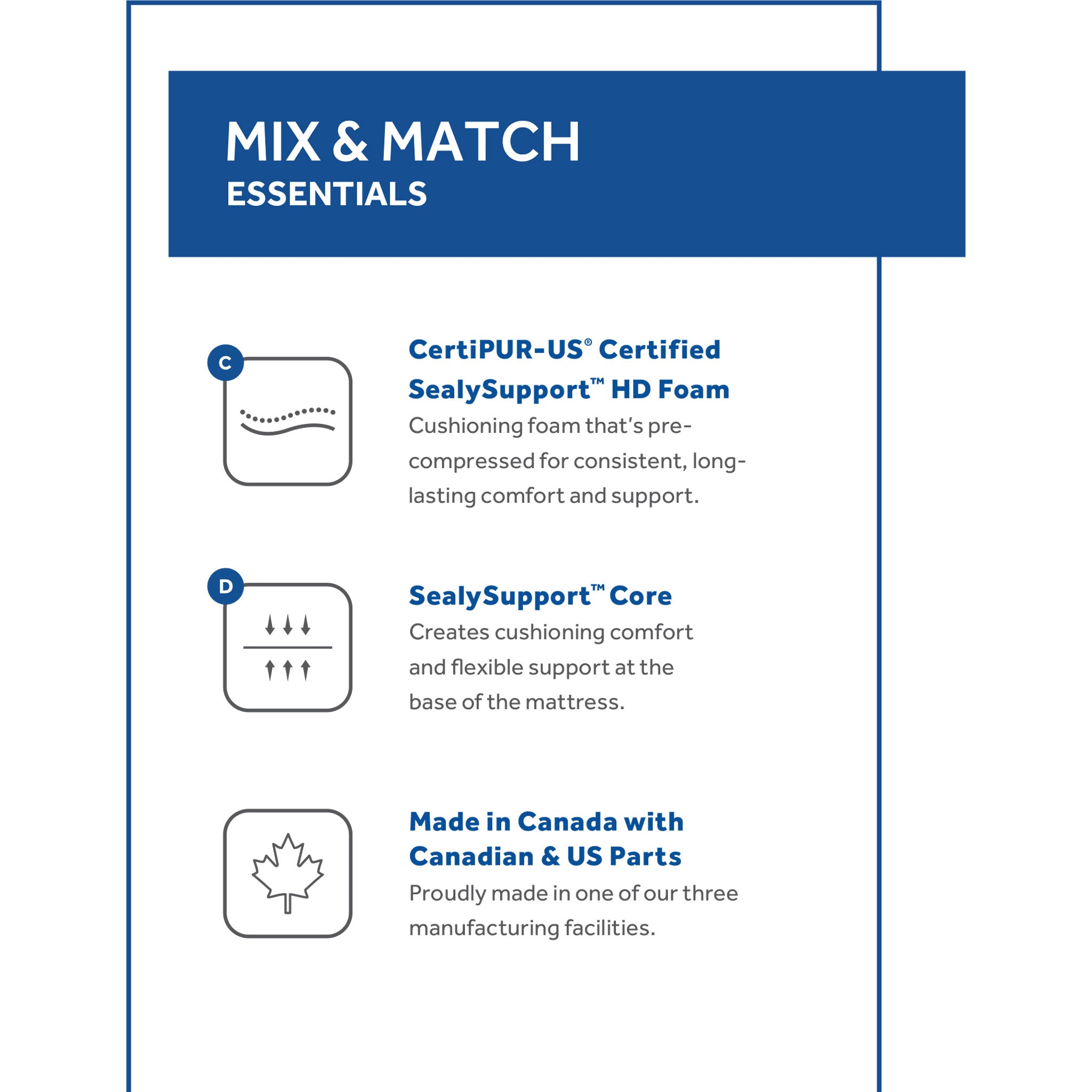 Braemore Sealy Mix & Match Essentials Mattress