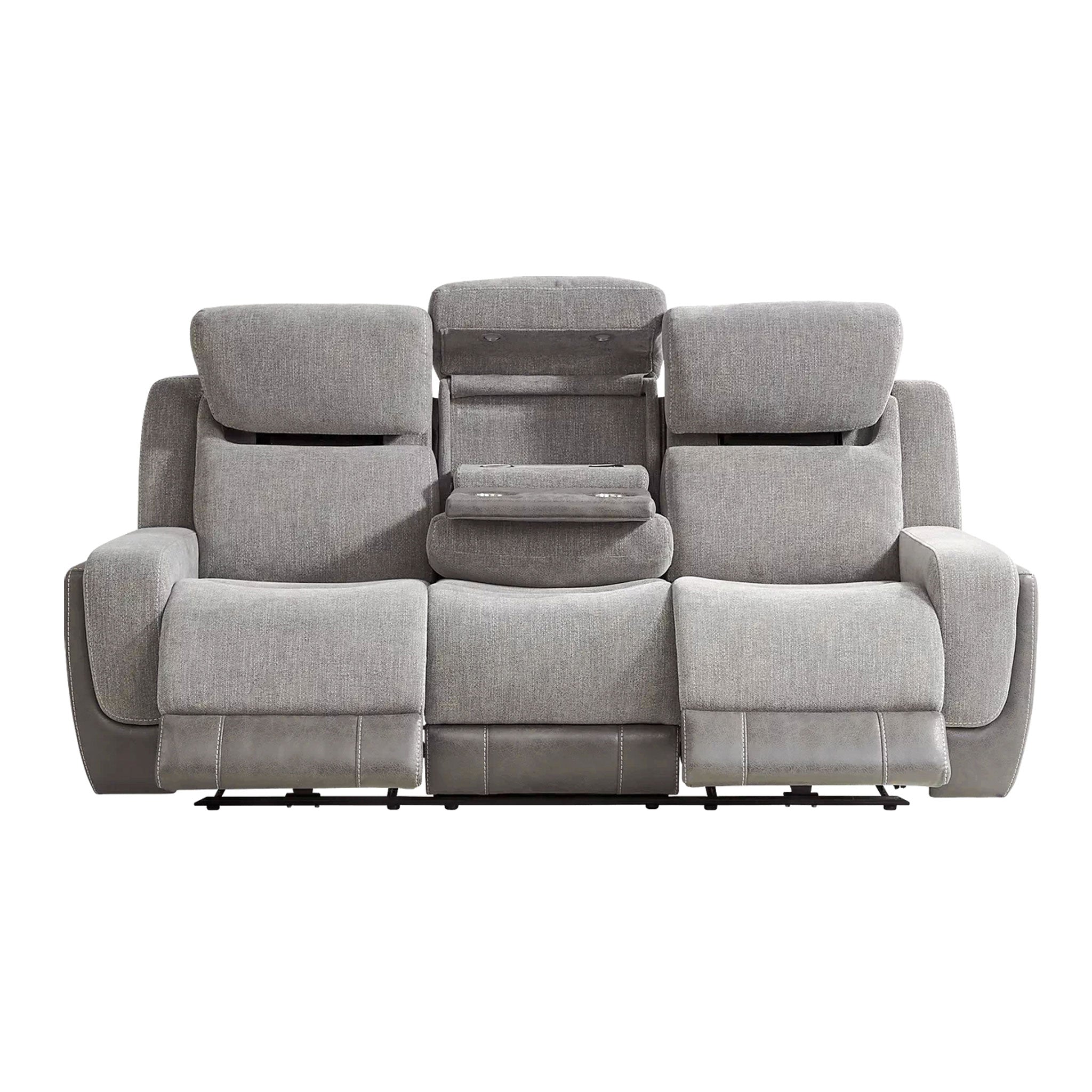 Burke Dual Power Sofa with Dropdown Table