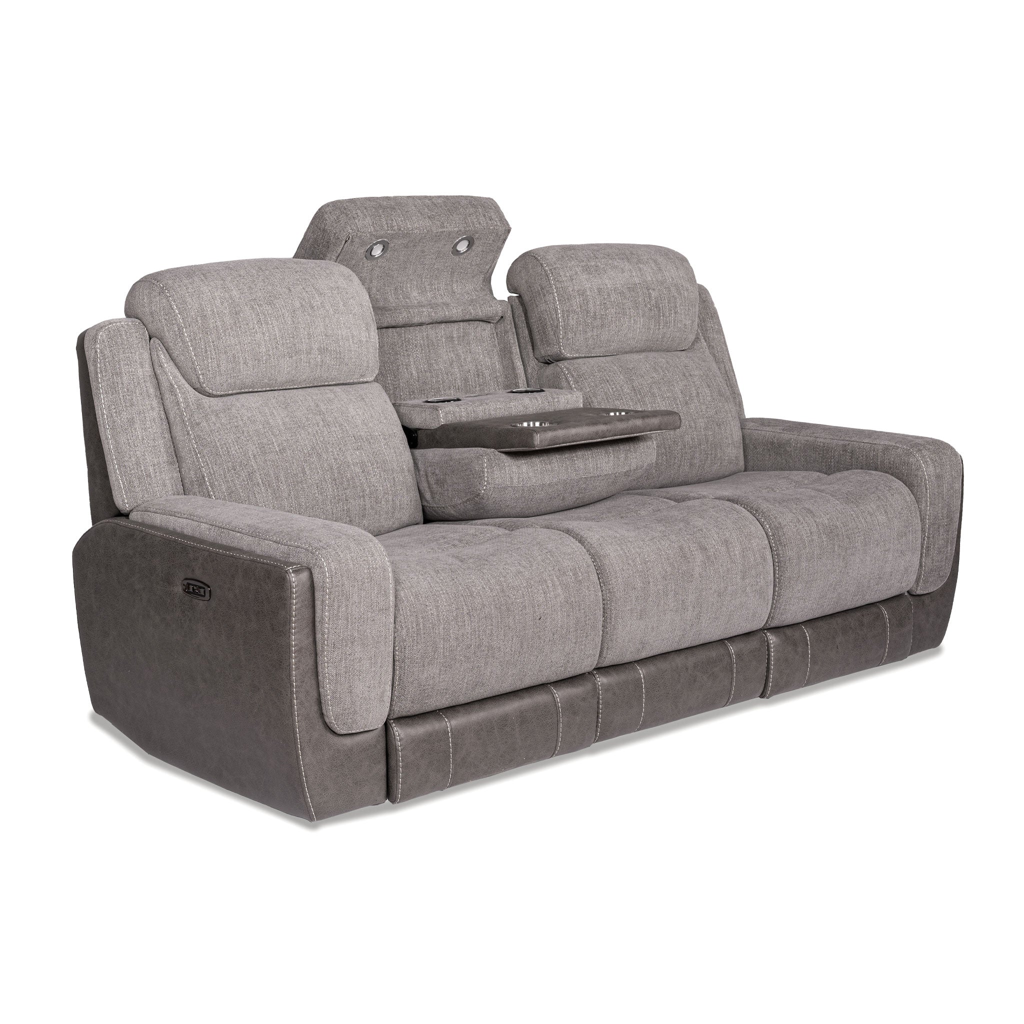 Burke Dual Power Sofa with Dropdown Table