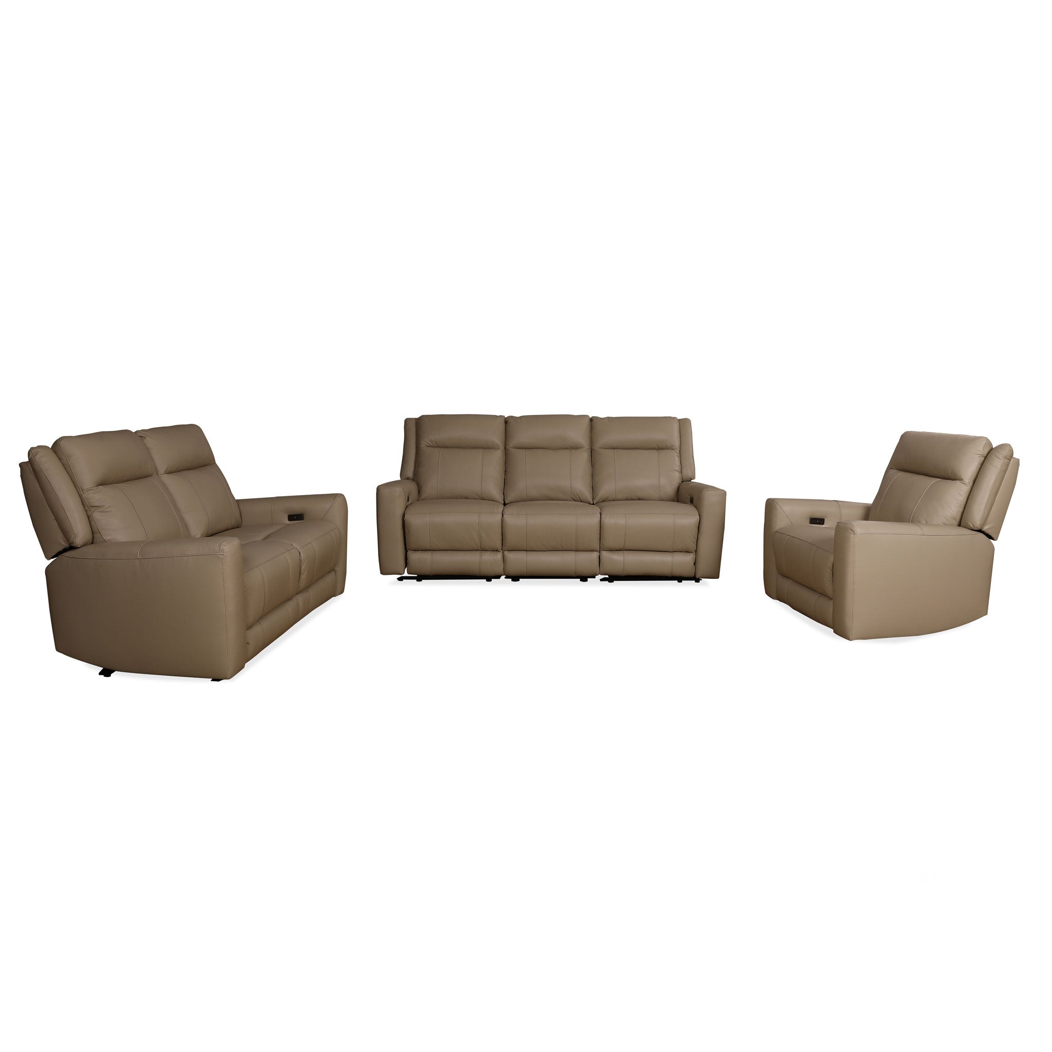 Colby Leather Power Sofa