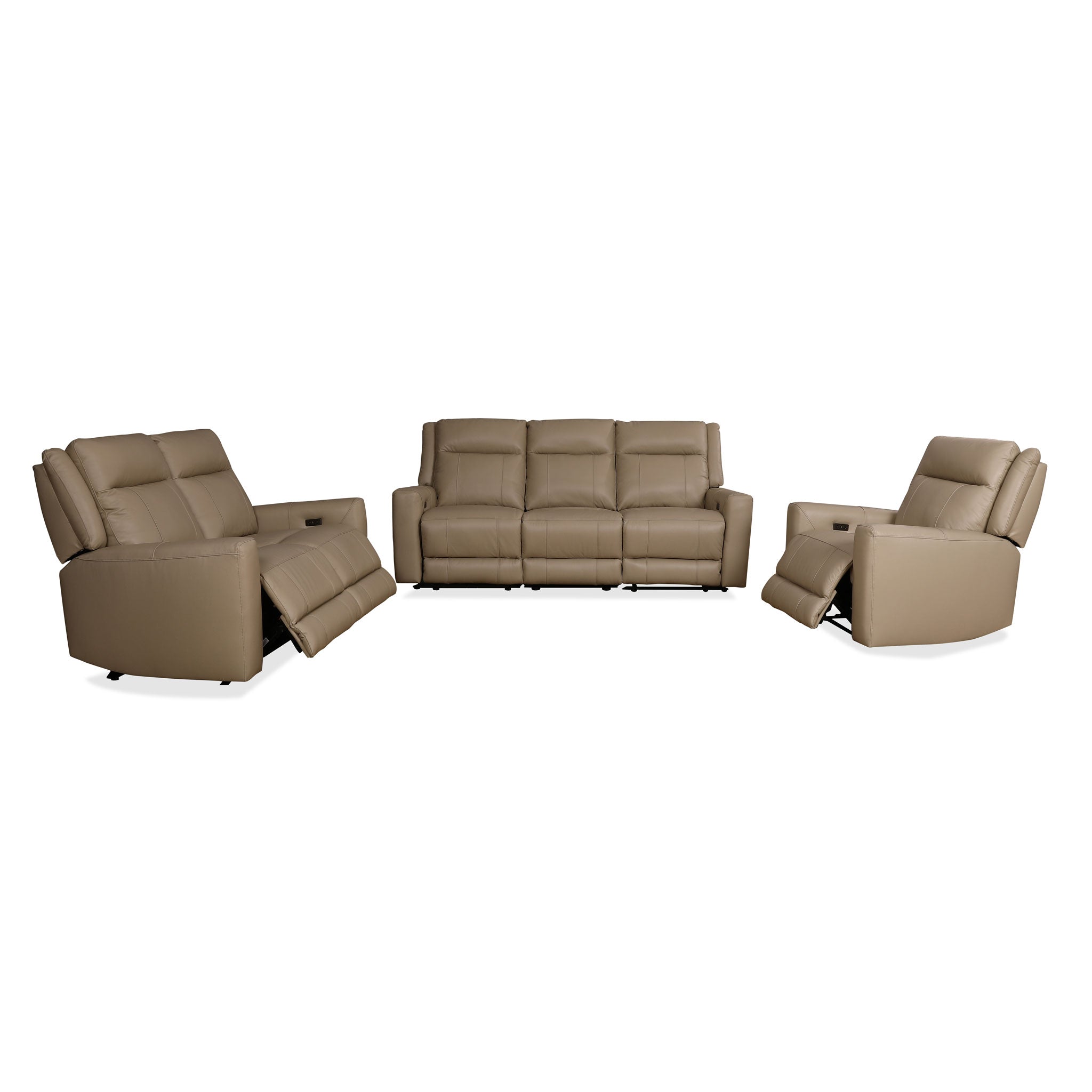 Colby Leather Power Sofa