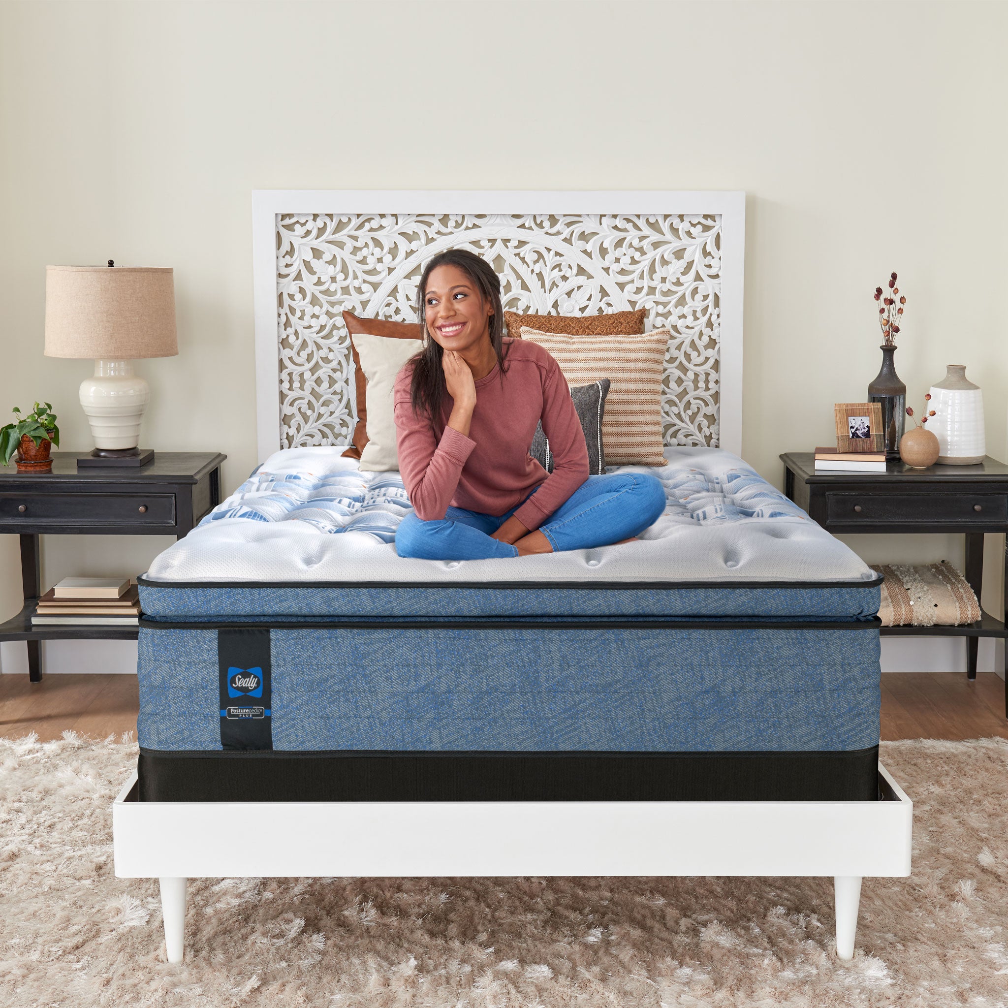 Sealy Posturepedic Taryn Euro Pillow Top Mattress Soft