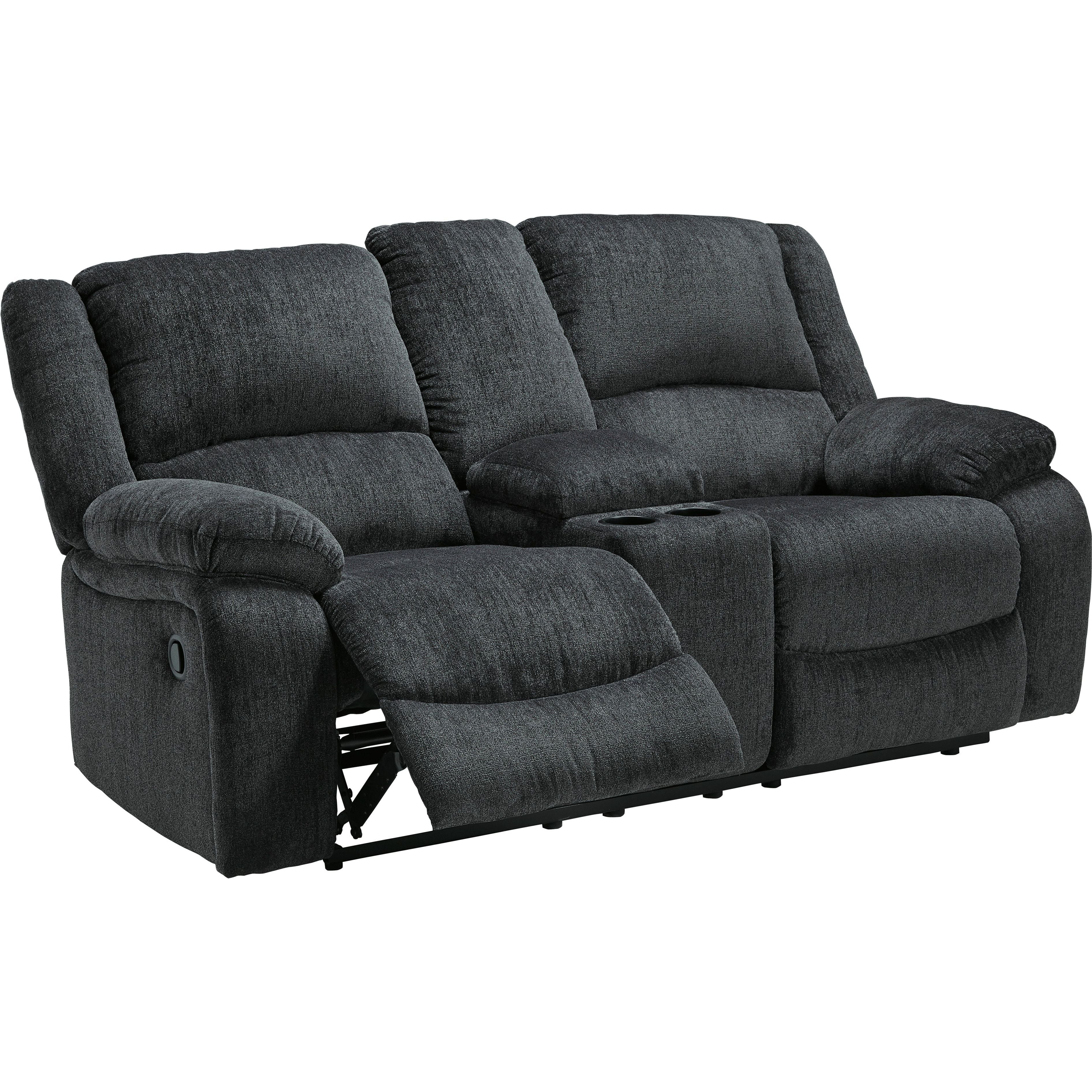 Draycoll Reclining Loveseat w/ Console