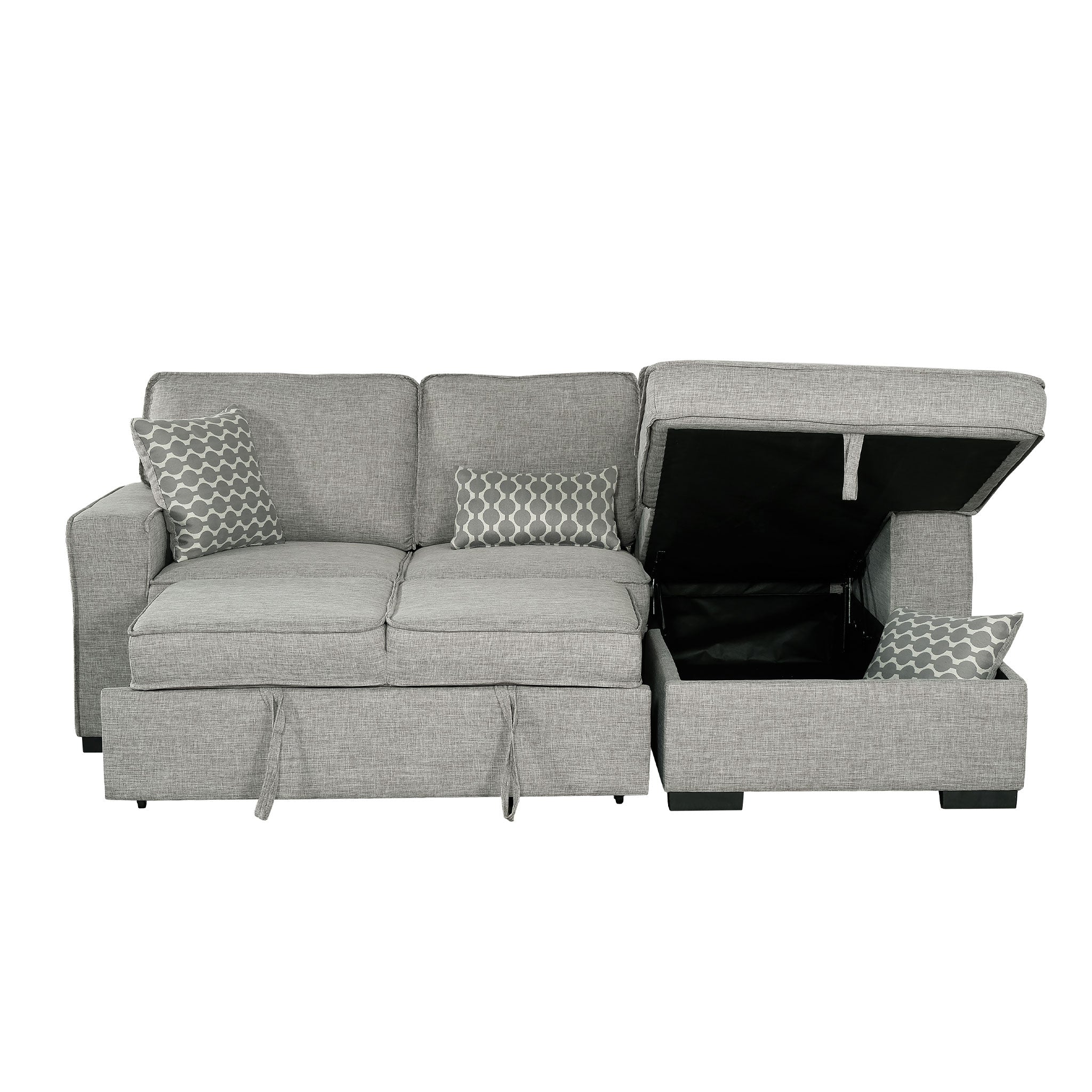 Bellissa Sectional Sleeper Loveseat with Chaise