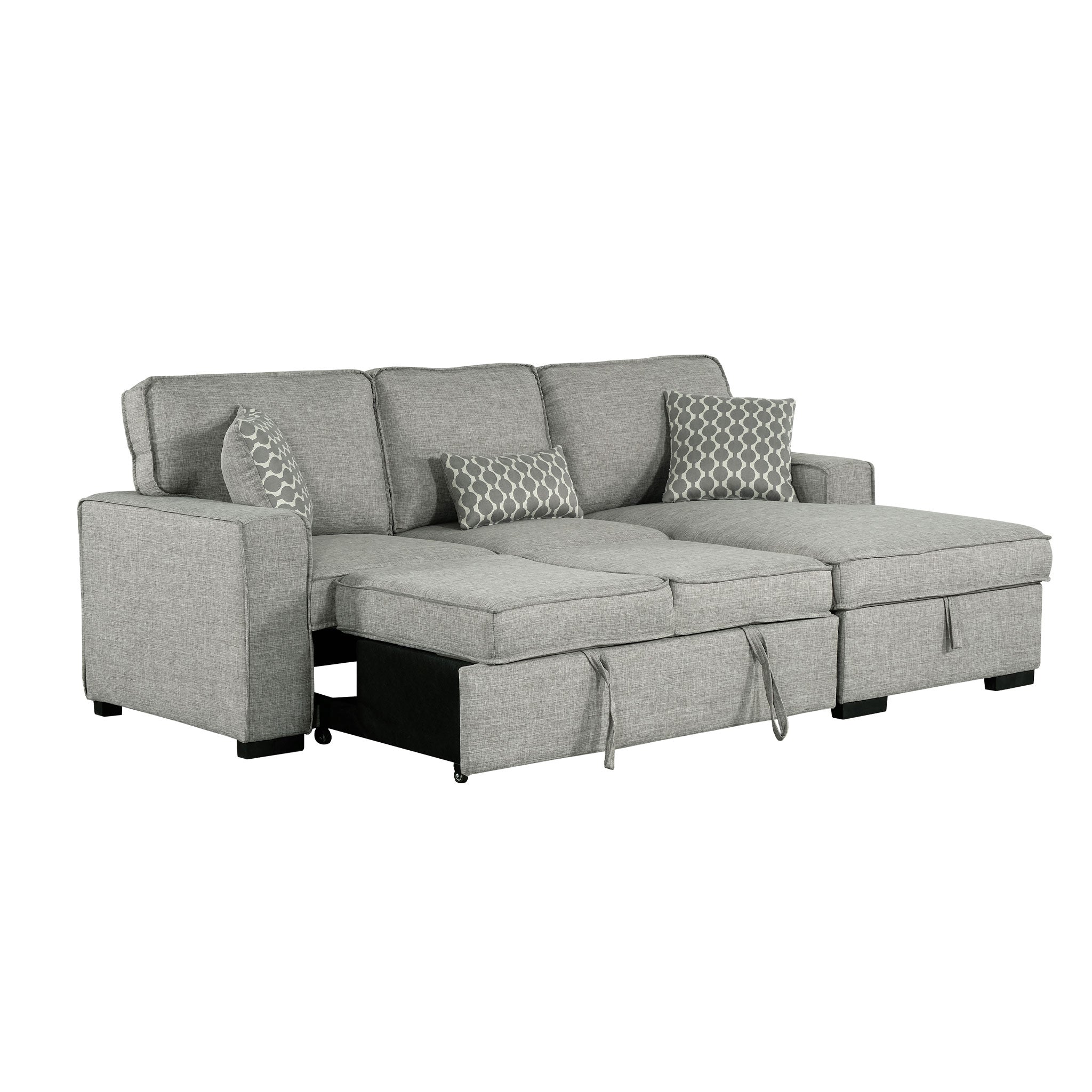 Bellissa Sectional Sleeper Loveseat with Chaise