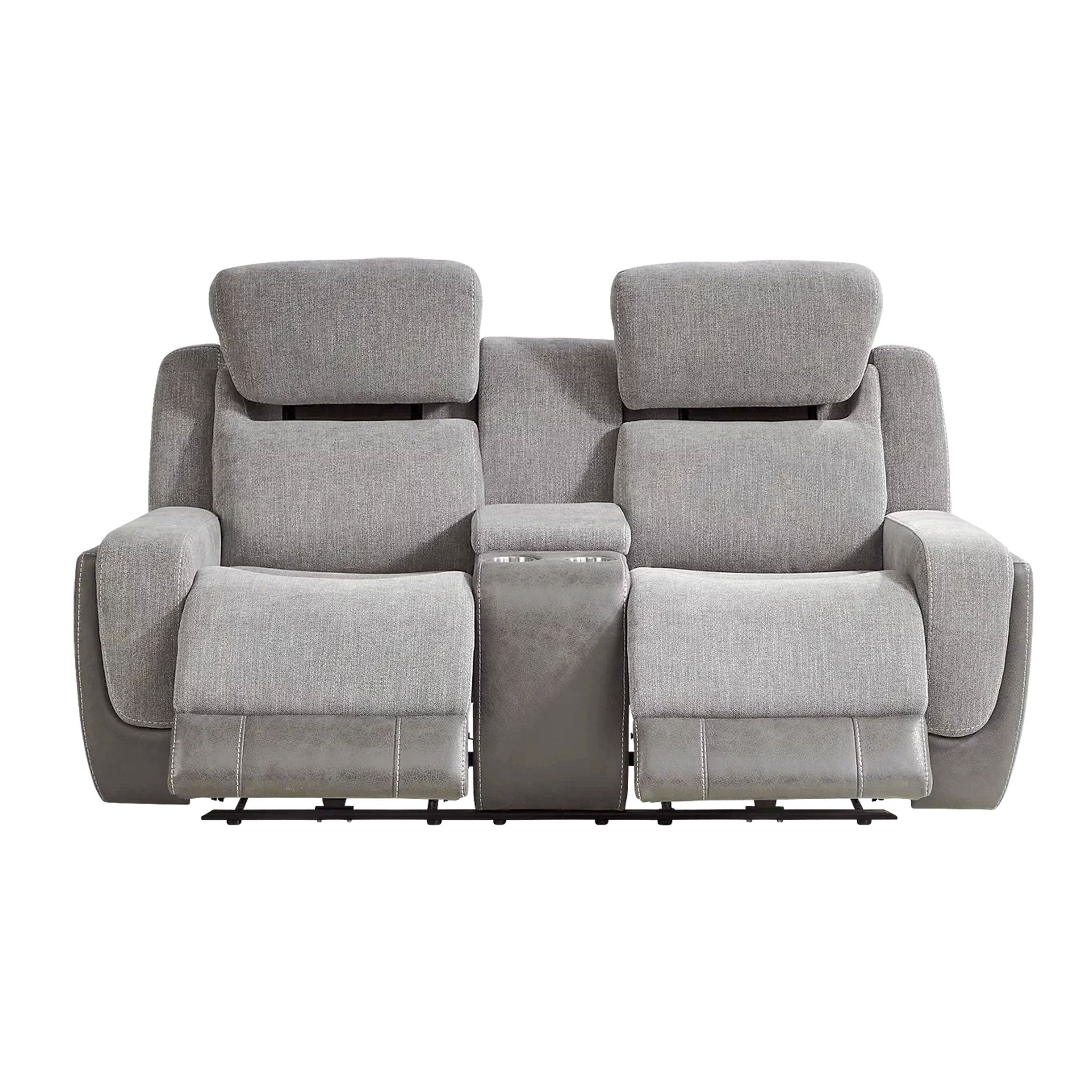 Burke Dual Power Loveseat with Console