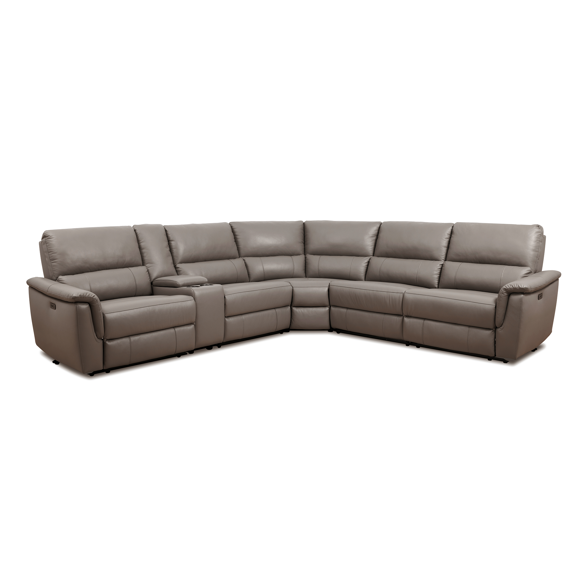 Chester Leather Power Sectional