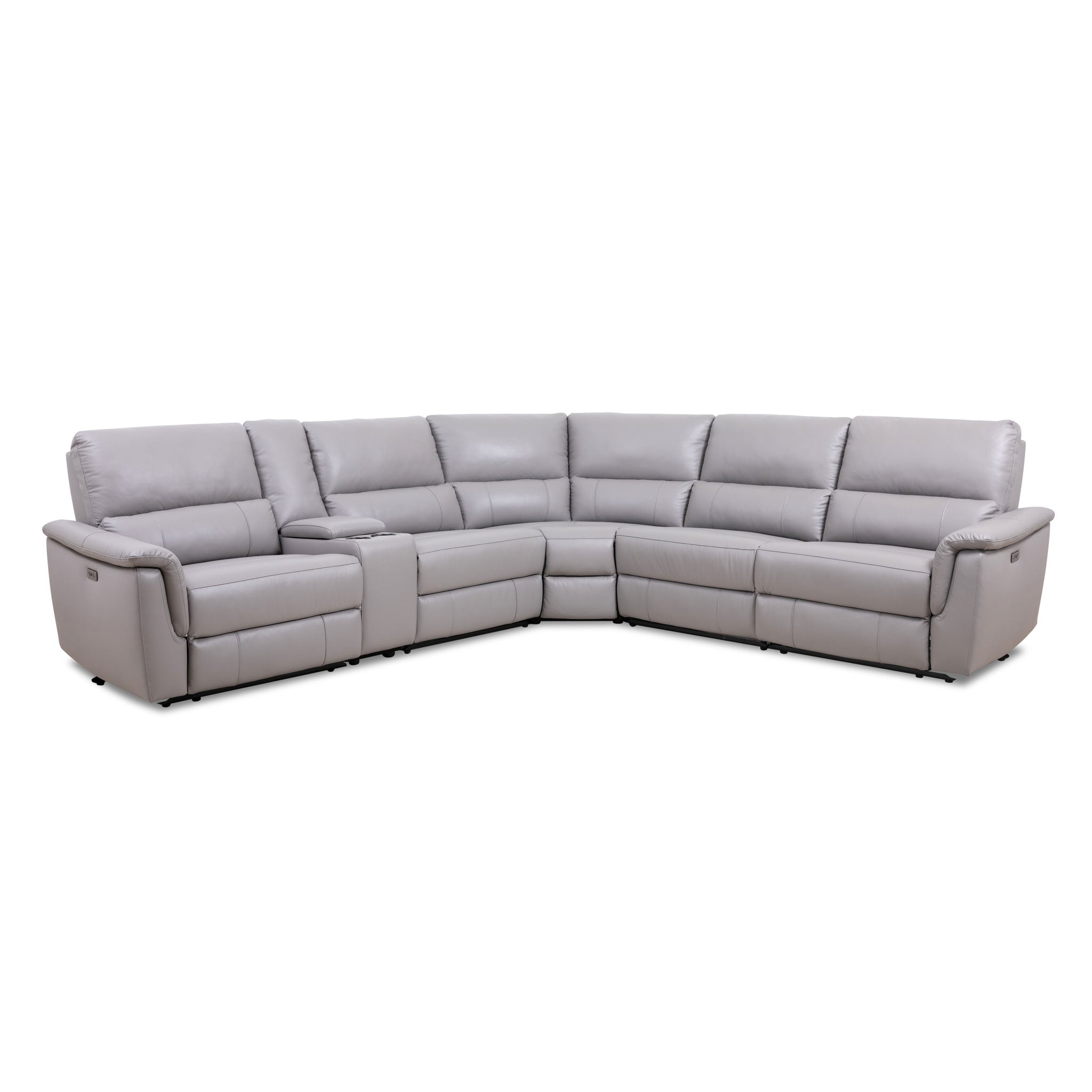 Chester Leather Power Sectional