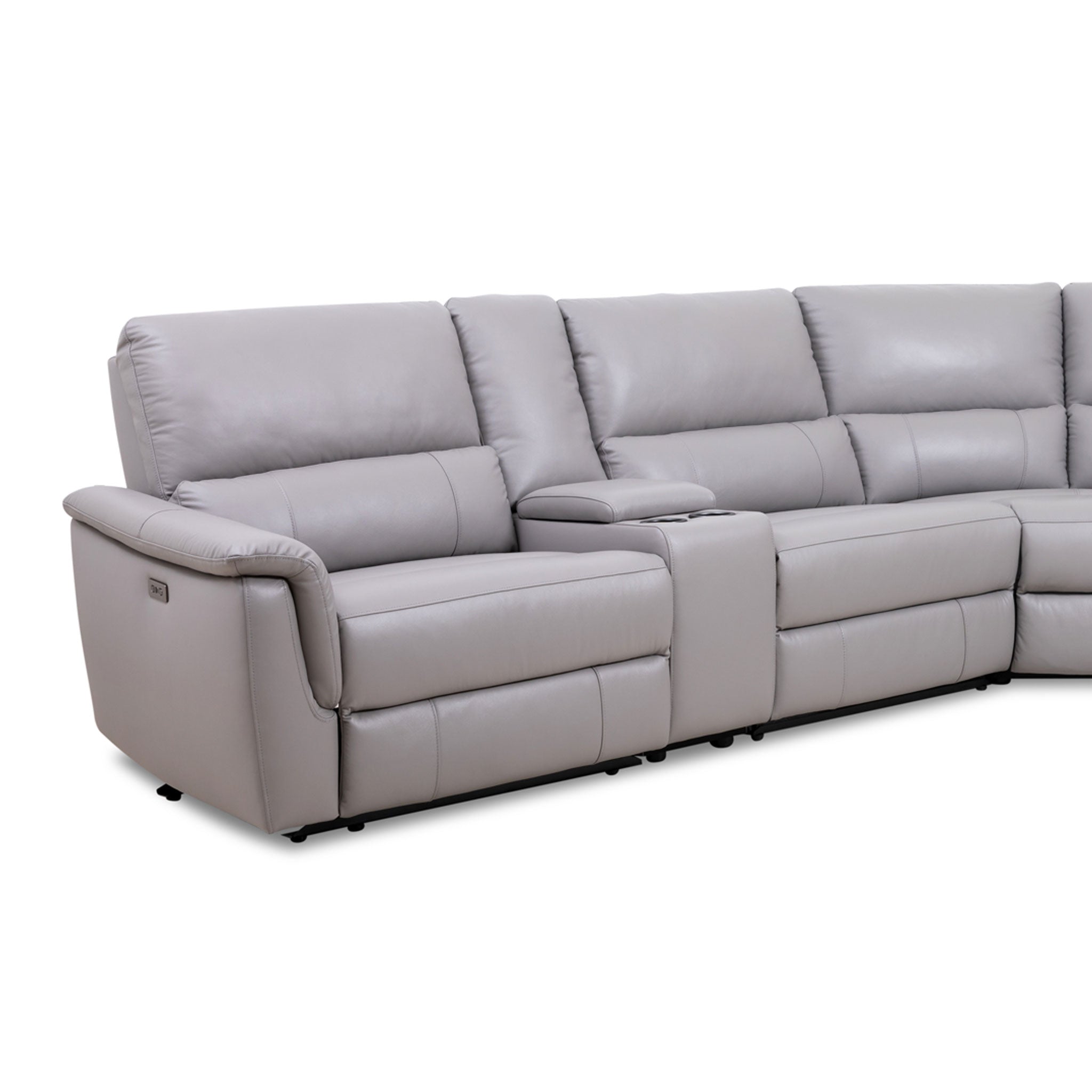Chester Leather Power Sectional