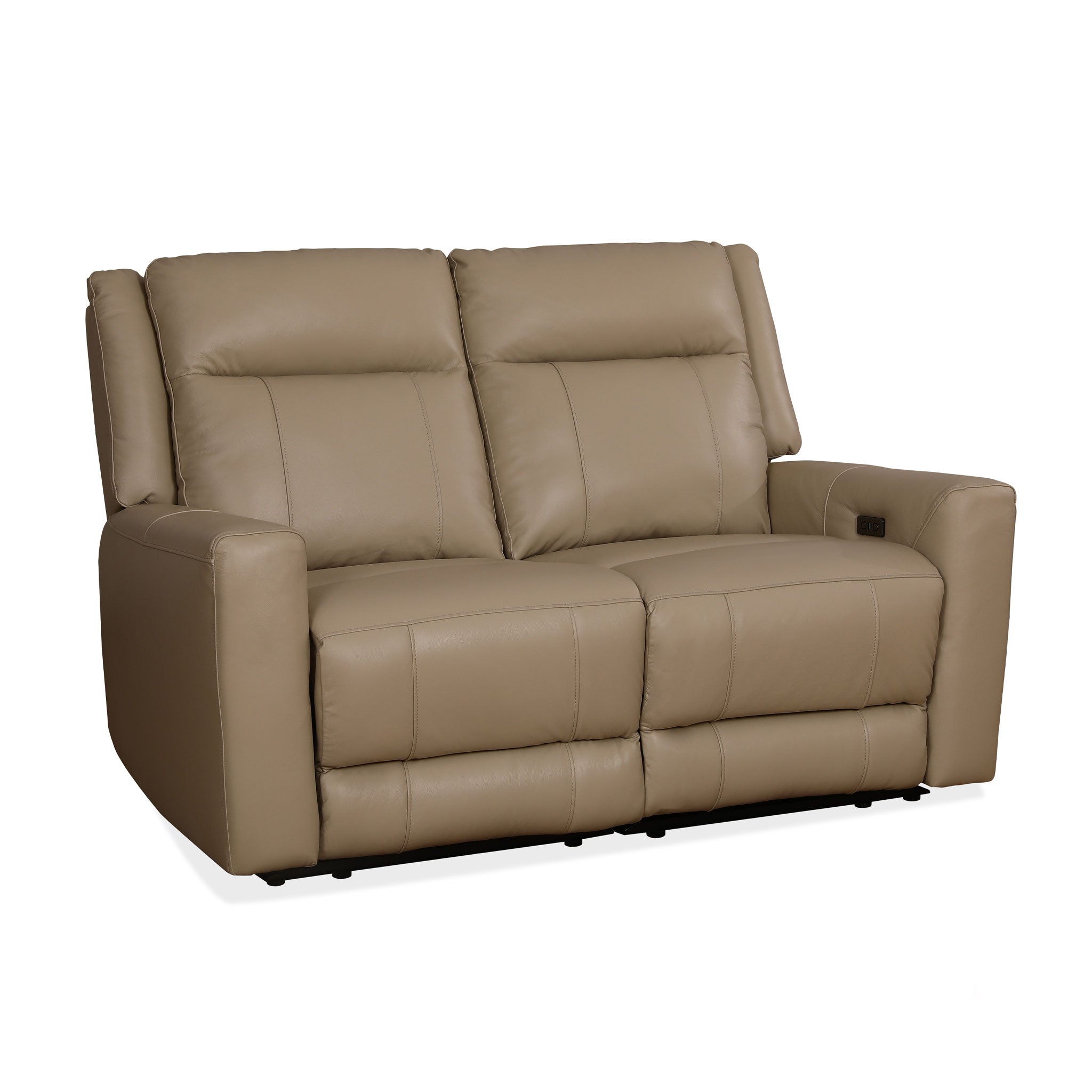 Colby Leather Power Loveseat