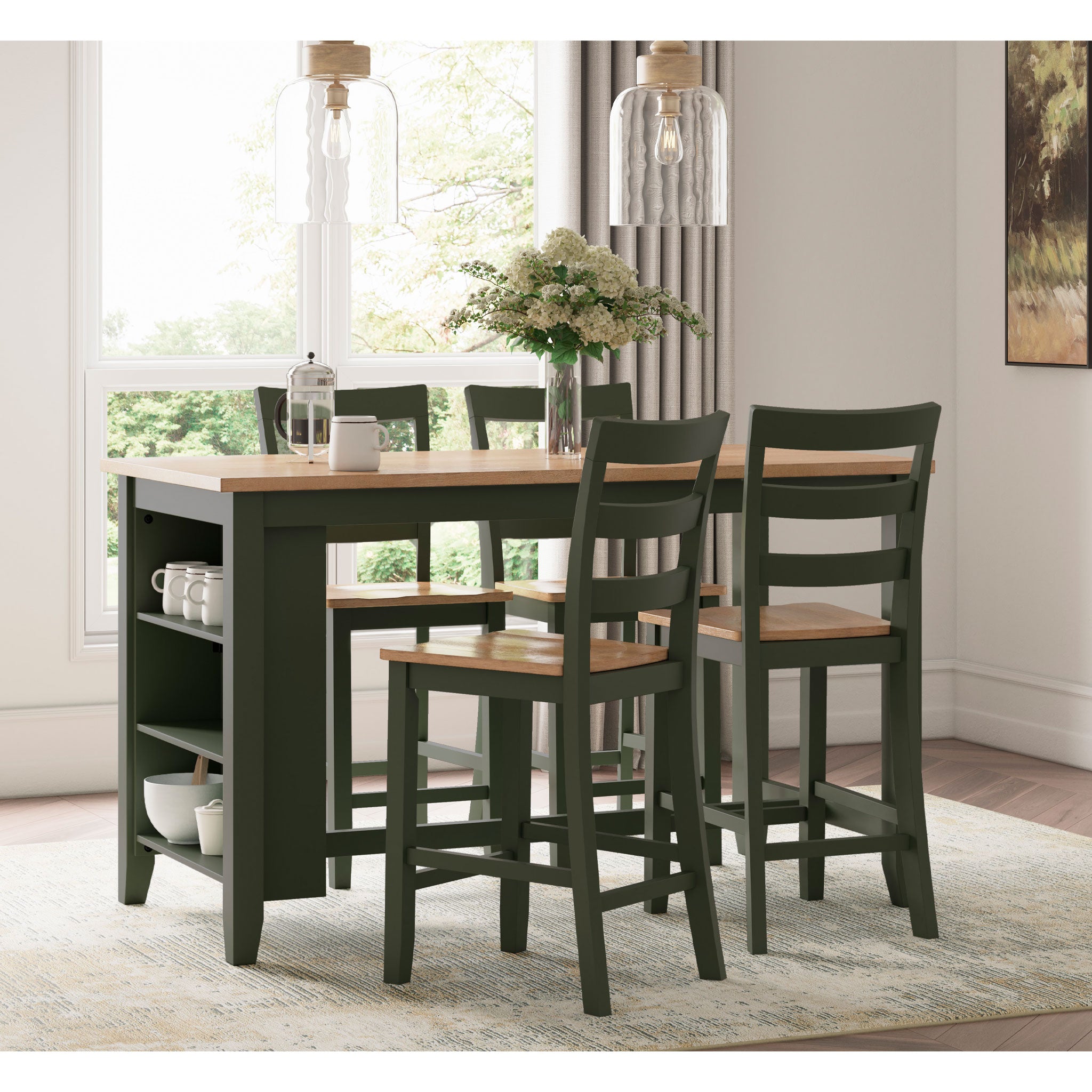 Gesthaven 5pc Counter Table Set