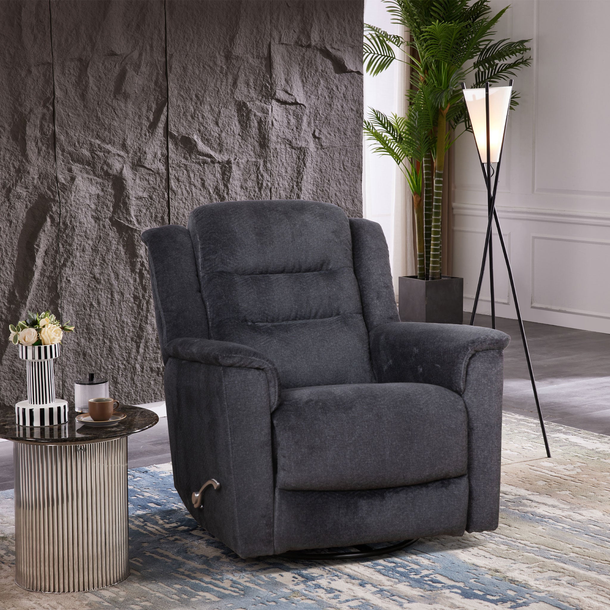 Idaho Manual Swivel Glider Recliner Chair