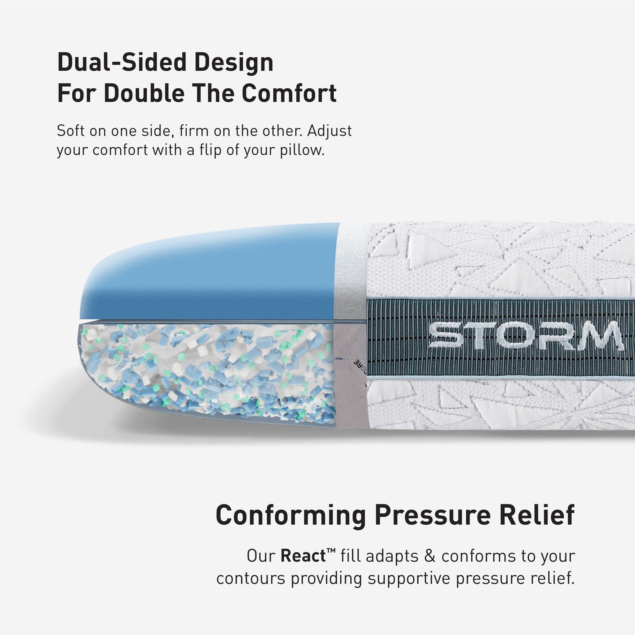 Bedgear Storm 1.0 Pillow with Removable Cover