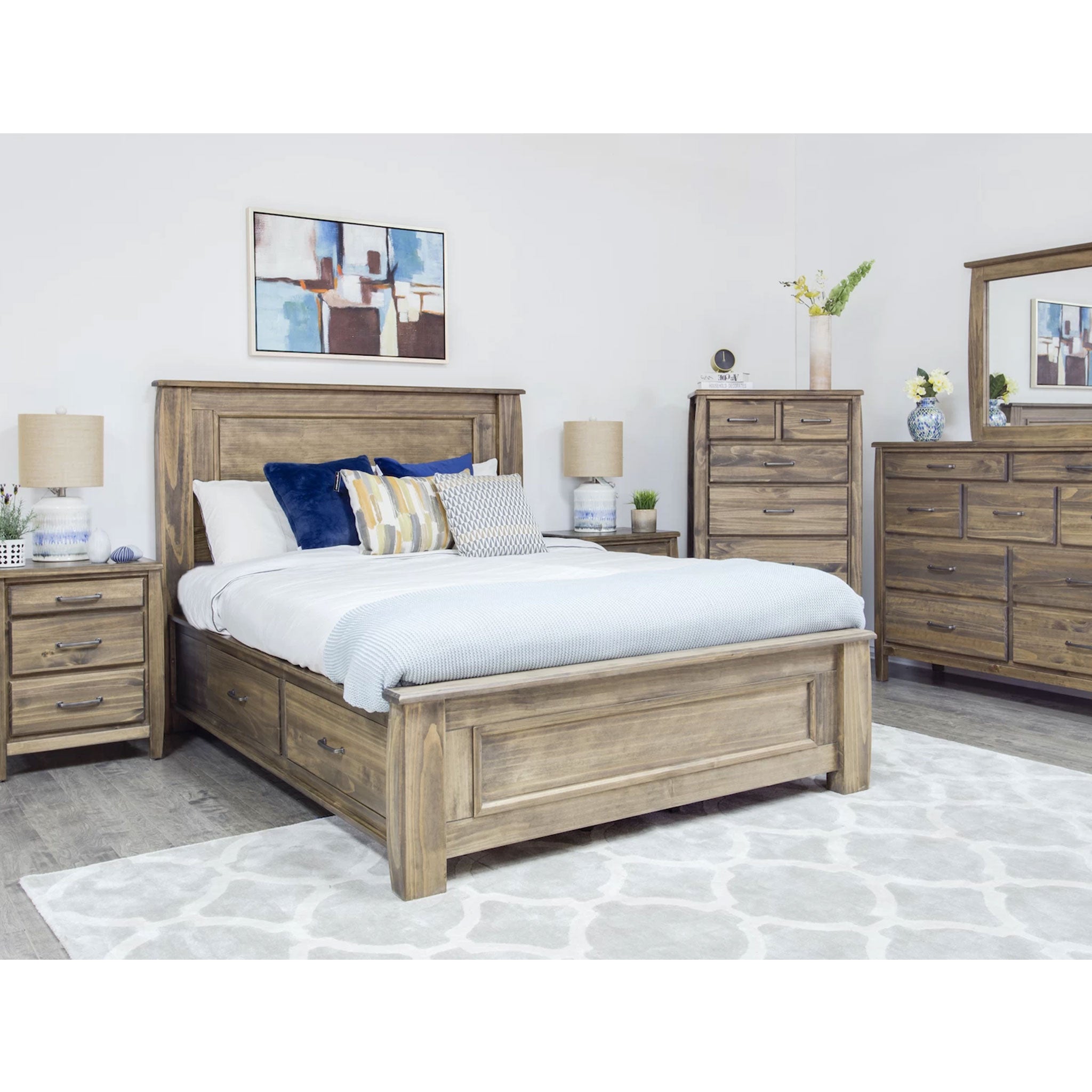 Tofino 4 Piece Bedroom Set with Storage Bed