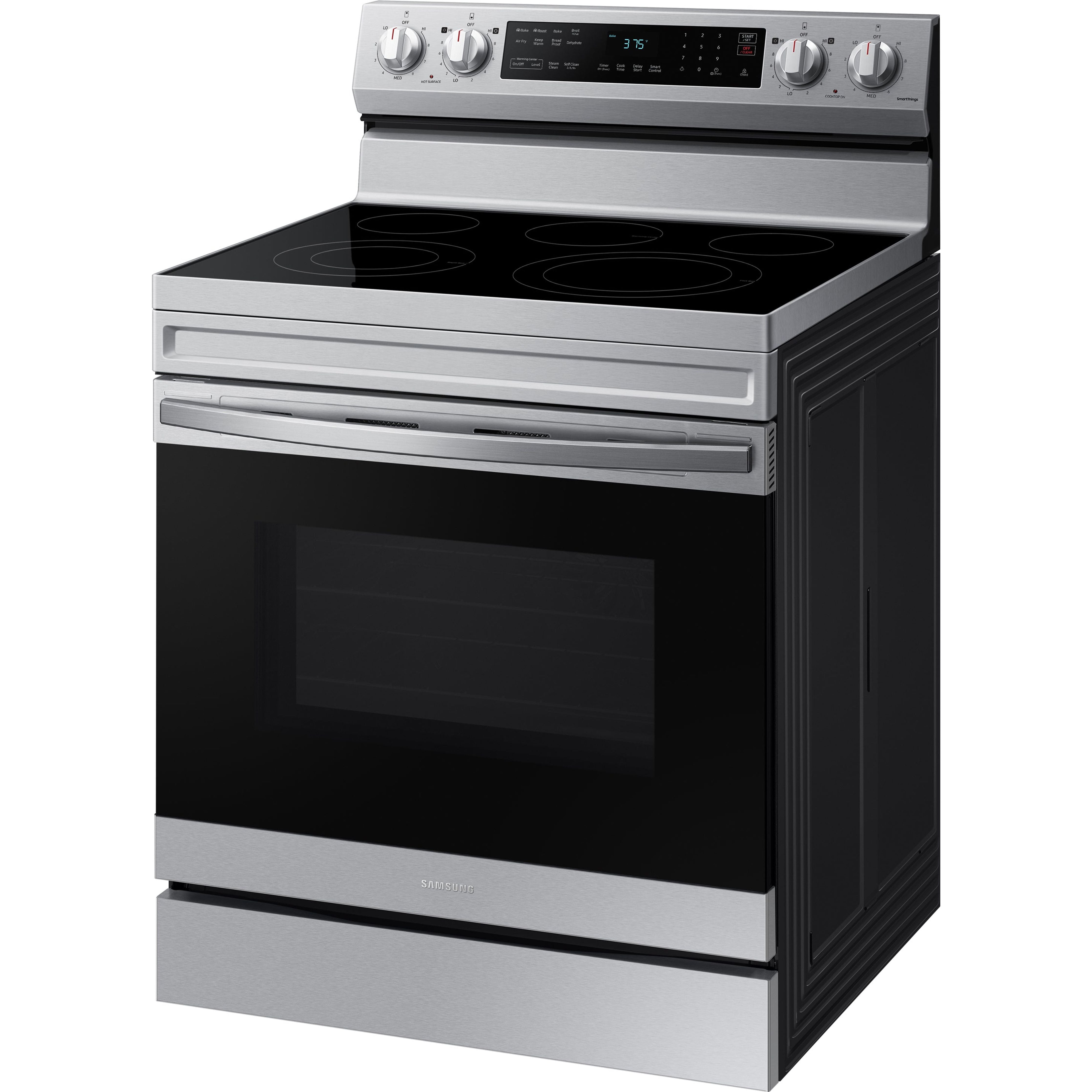 Samsung 30" 6.3 cu.ft. Smart Electric Freestanding Fan Convection Range w/ Air Fry