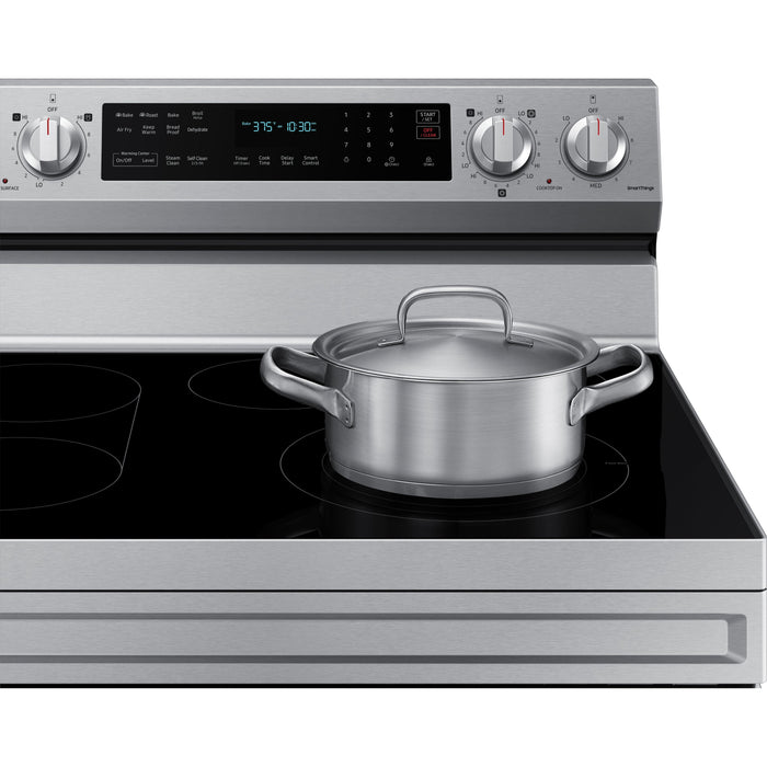 Samsung 30" 6.3 cu.ft. Smart Electric Freestanding True Convection Range w/ Air Fry