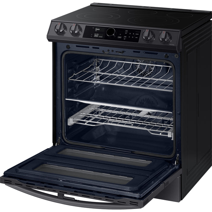Samsung 30" 6.3 cu.ft. Smart Electric Slide-in True Convection Range w/ Smart Dial, Flex Duo™ & Air Fry