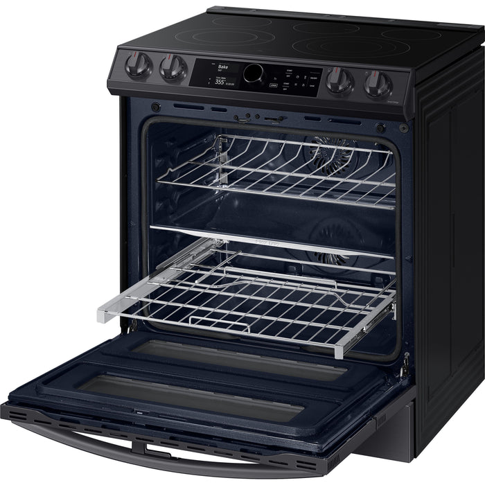 Samsung 30" 6.3 cu.ft. Smart Electric Slide-in True Convection Range w/ Smart Dial, Flex Duo™ & Air Fry