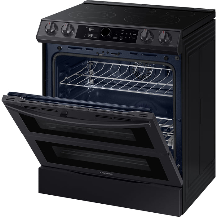Samsung 30" 6.3 cu.ft. Smart Electric Slide-in True Convection Range w/ Smart Dial, Flex Duo™ & Air Fry