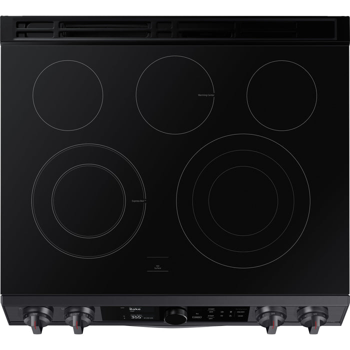 Samsung 30" 6.3 cu.ft. Smart Electric Slide-in True Convection Range w/ Smart Dial, Flex Duo™ & Air Fry